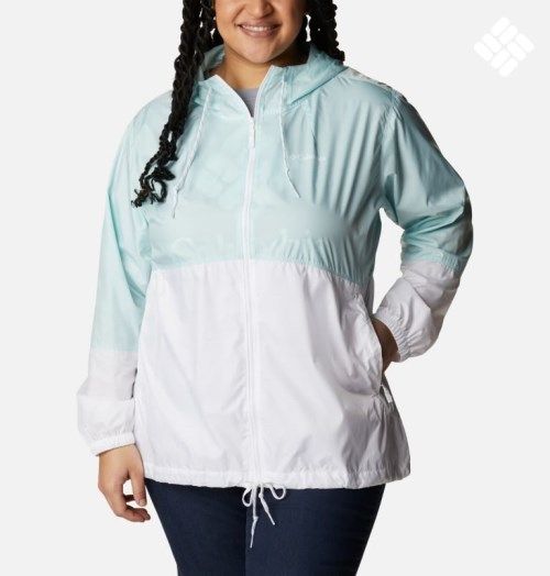 Jacheta Columbia Flash Forward Windbreaker Dama Verde Menta Albi | Plus Size EC71Q09AZ